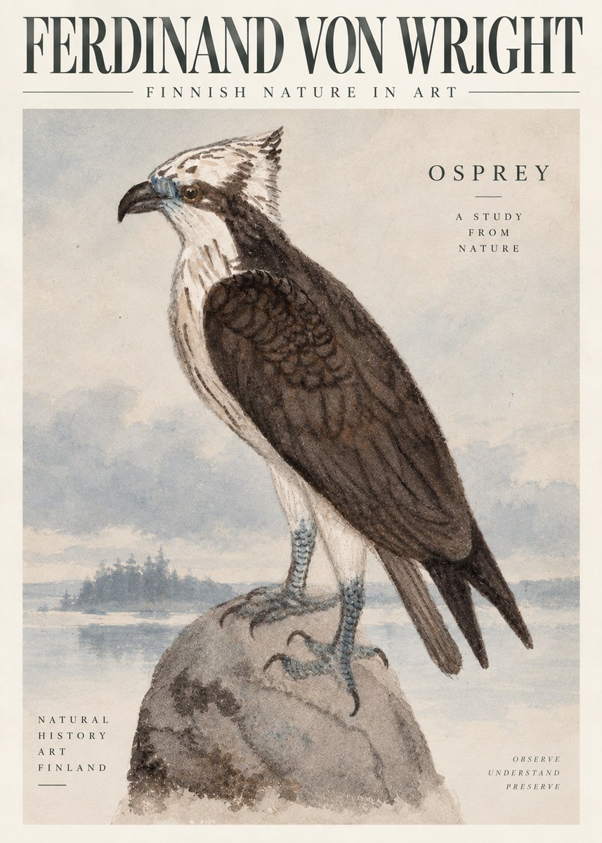 Ferdinand von Wright Osprey No6 - Poster