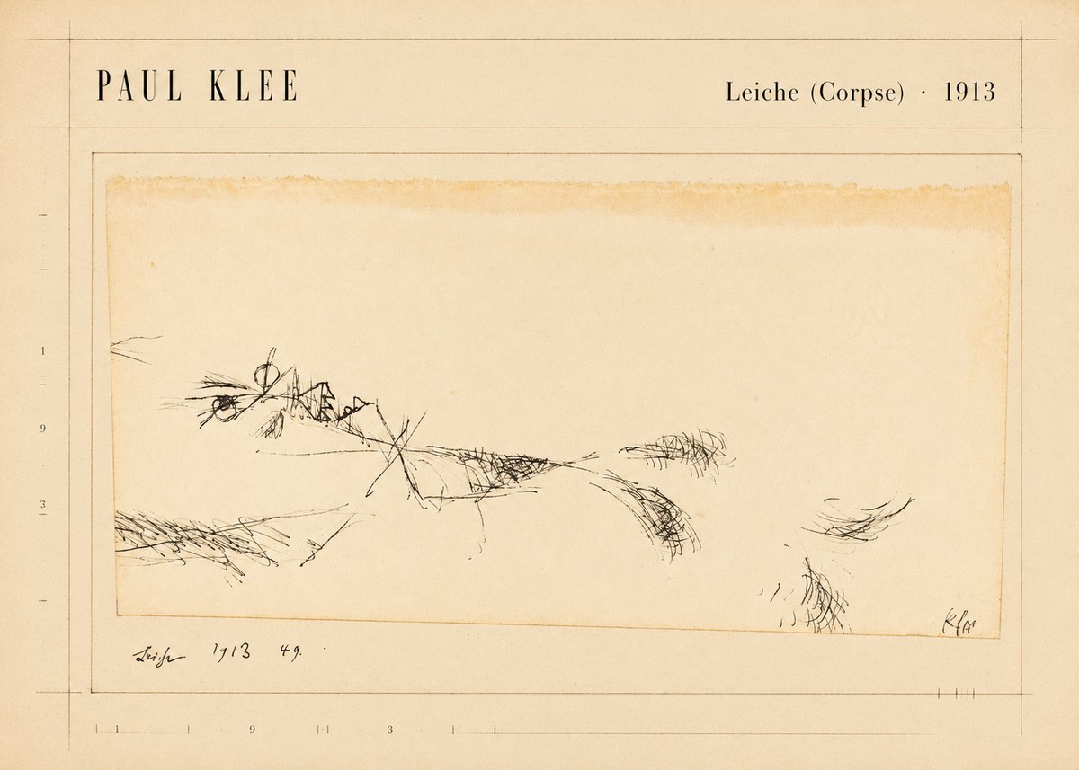 Paul Klee Leiche (Corpse) No5 - Poster