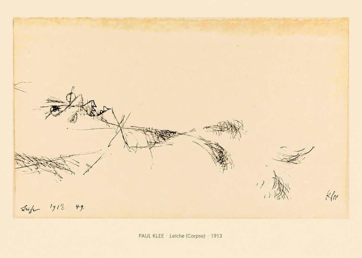 Paul Klee Leiche (Corpse) No6 - Poster