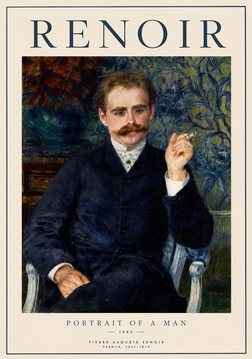 Renoir Portrait of a Man No1 - Poster