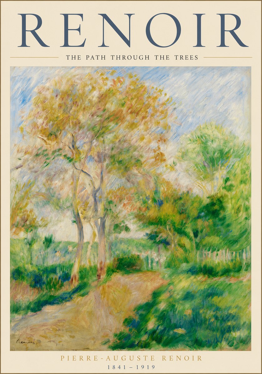 Renoir The Path Through the Trees No3 - Poster
