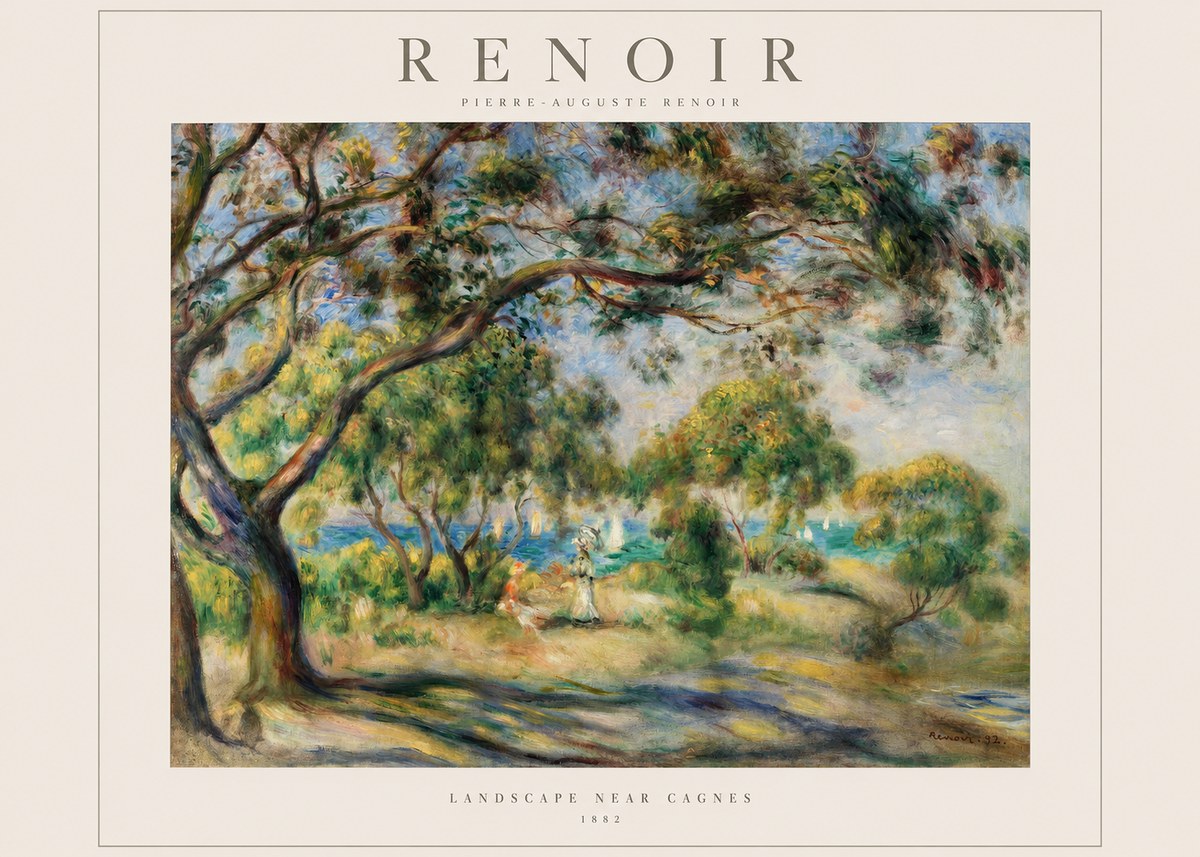 Renoir Landscape Near Cagnes IV No1 - Poster