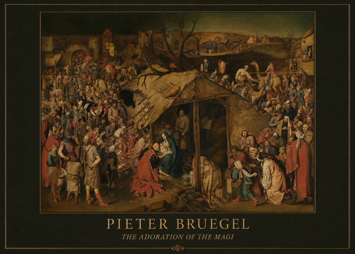 Pieter Bruegel The Adoration of the Magi No6 - Poster
