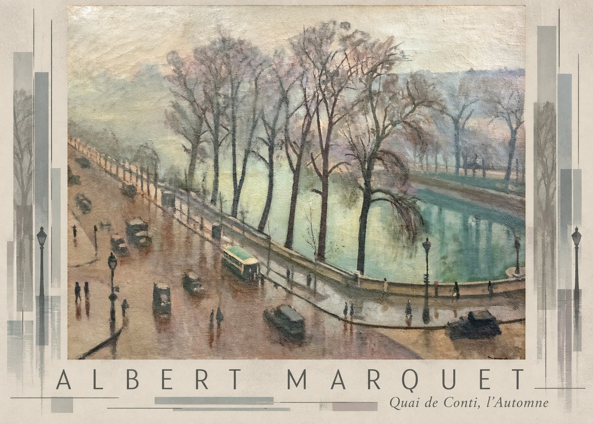 Albert Marquet Quai De Conti, L'automne No6 - Poster