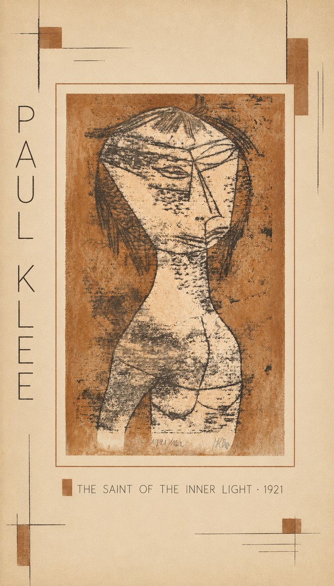 Paul Klee The Saint of the Inner Light No3 - Poster