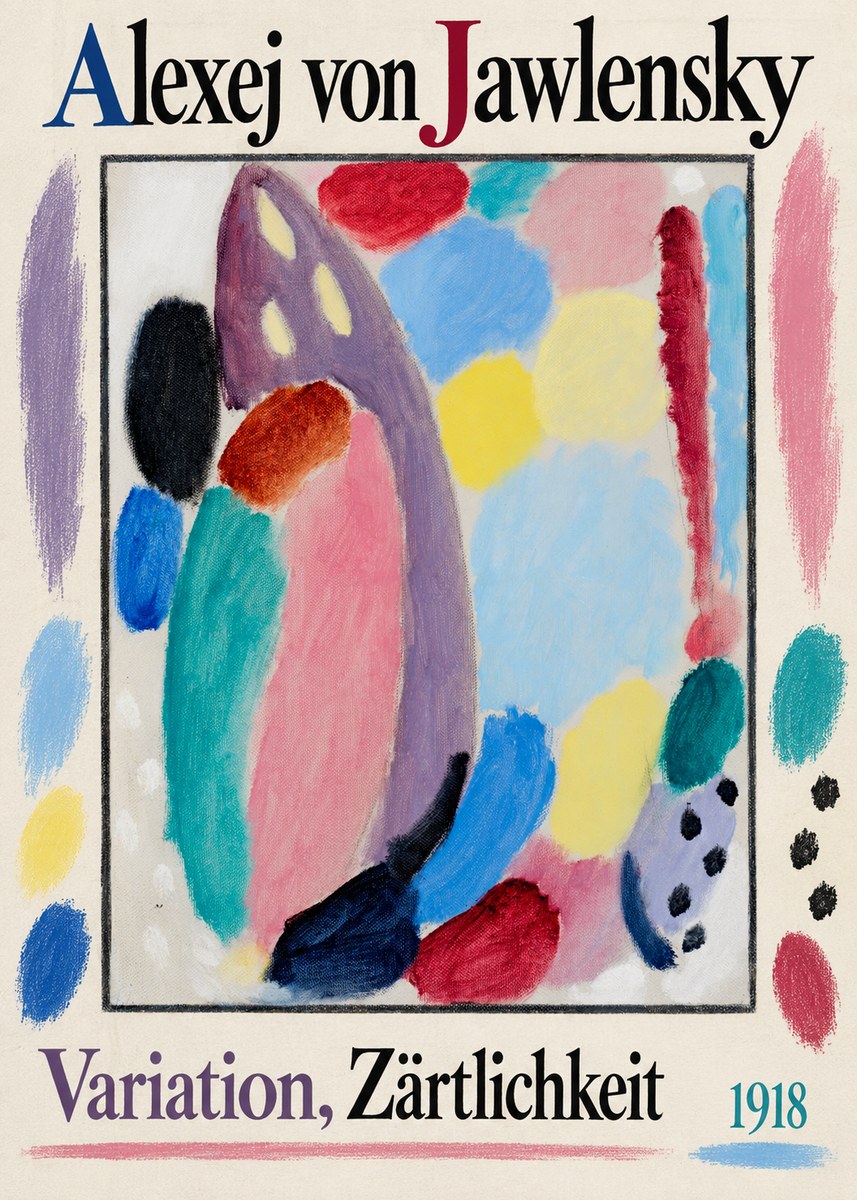Alexej von Jawlensky Variation, Zärtlichkeit No1 - Poster