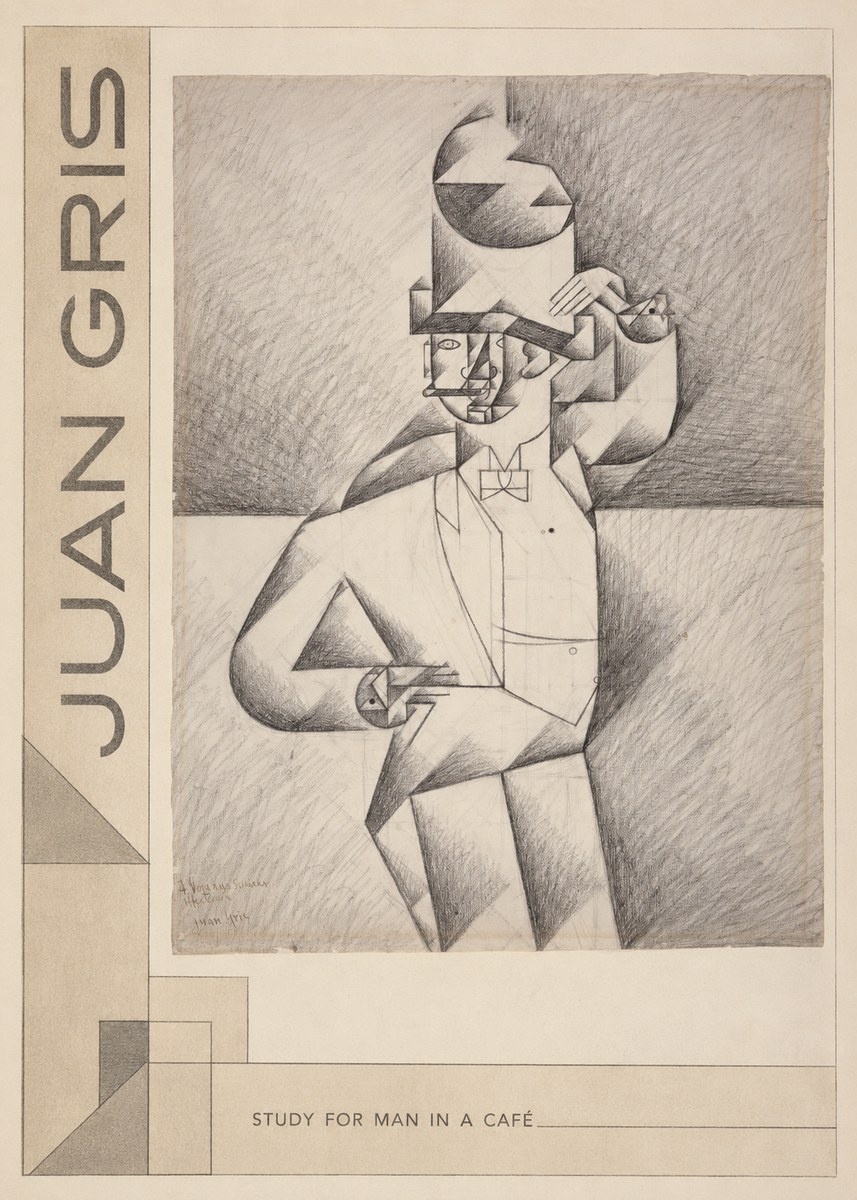 Juan Gris Study for Man in a Café No2 - Poster