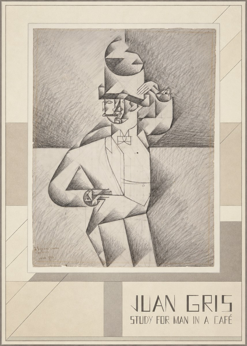 Juan Gris Study for Man in a Café No3 - Poster