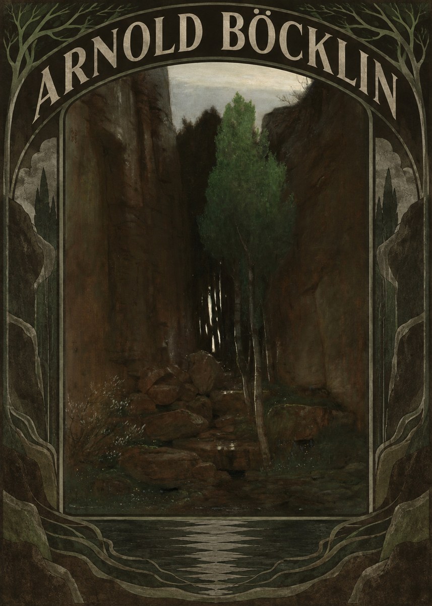 Arnold Böcklin Sacred Grove II No6 - Poster