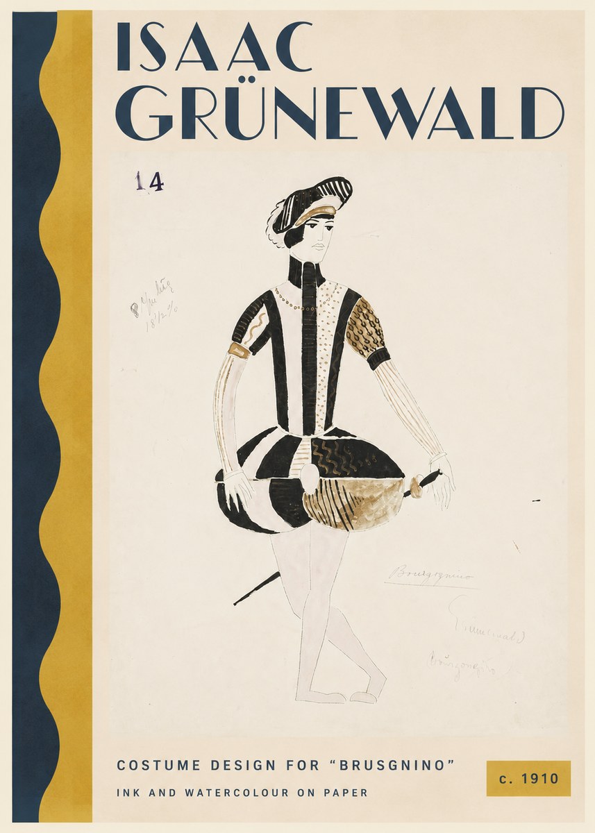 Isaac Grünewald Costume Design IX No3 - Poster