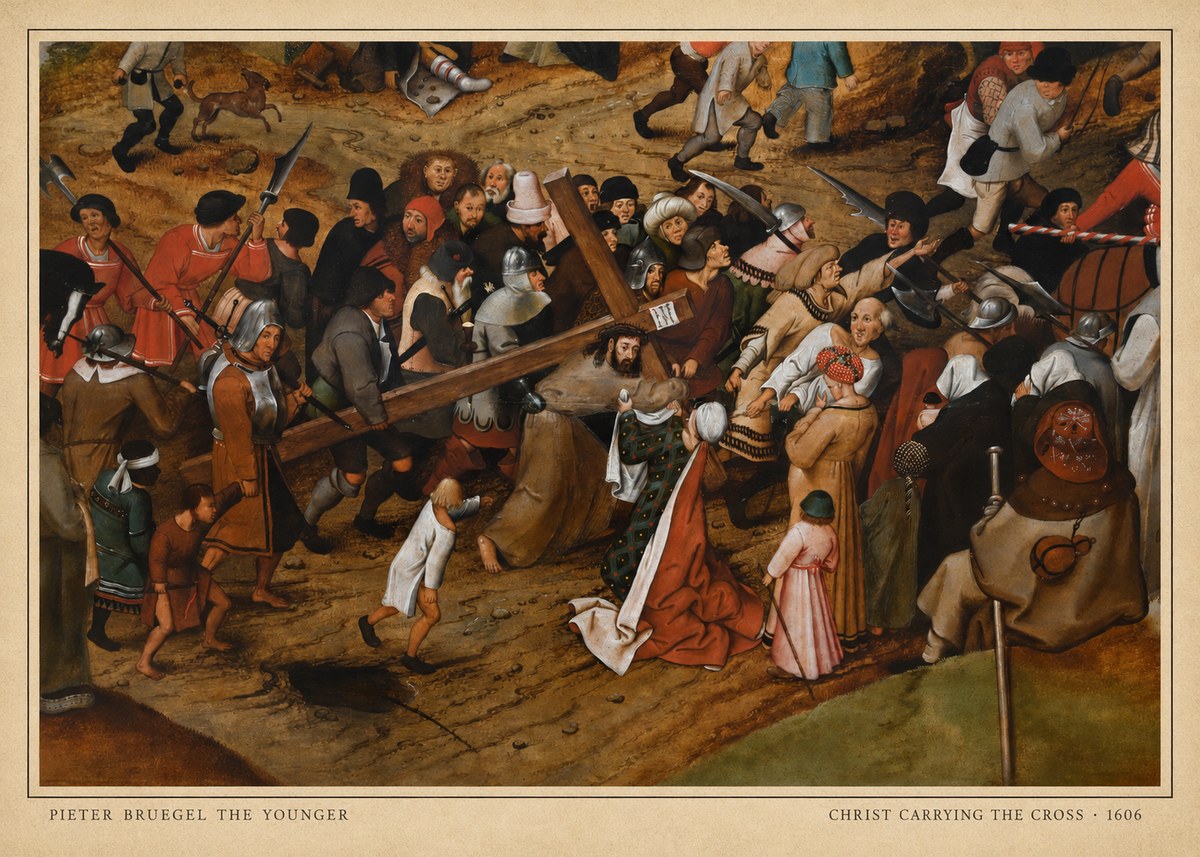 Pieter Bruegel Christ Carrying the Cross II No6 - Poster