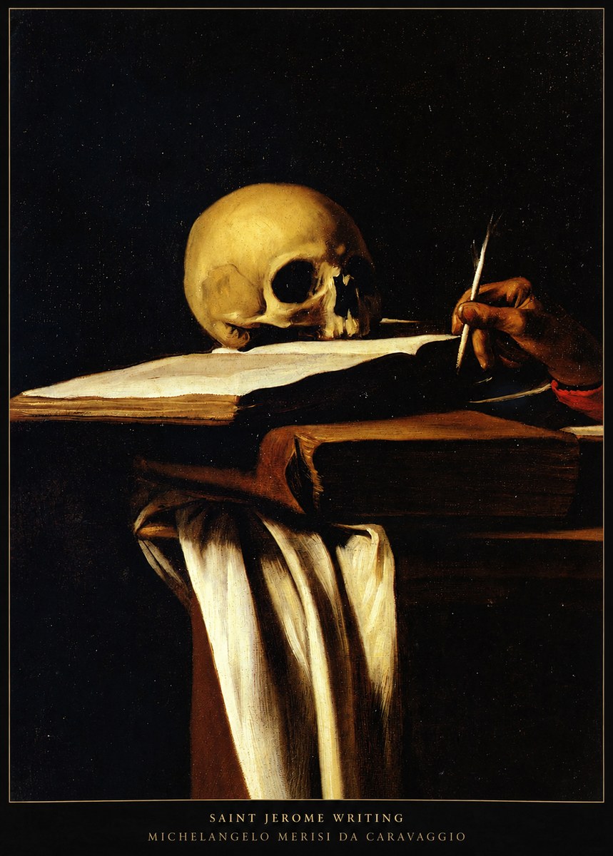Michelangelo Merisi da Caravaggio Saint Jerome Writing III No6 - Poster