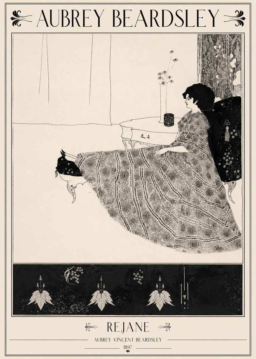 Aubrey Beardsley Rejane II No2 - Poster