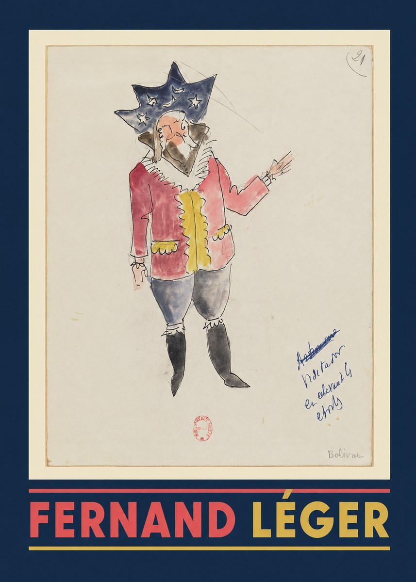 Fernand Léger Bolivar IX No1 - Poster