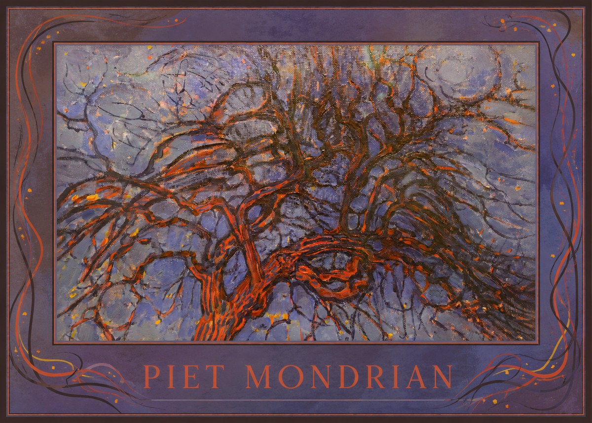Piet Mondrian The Red Tree No1 - Poster