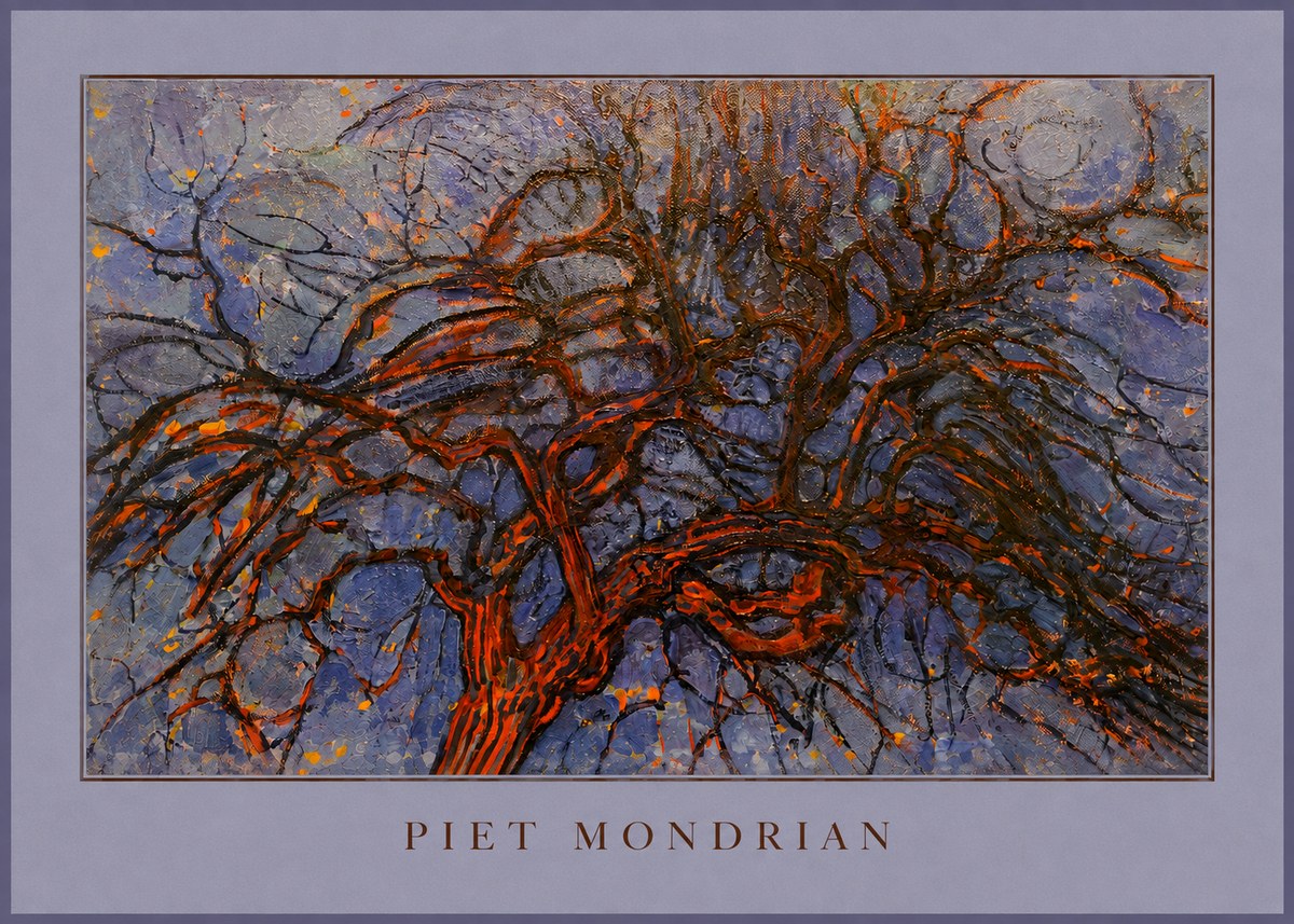 Piet Mondrian The Red Tree No4 - Poster