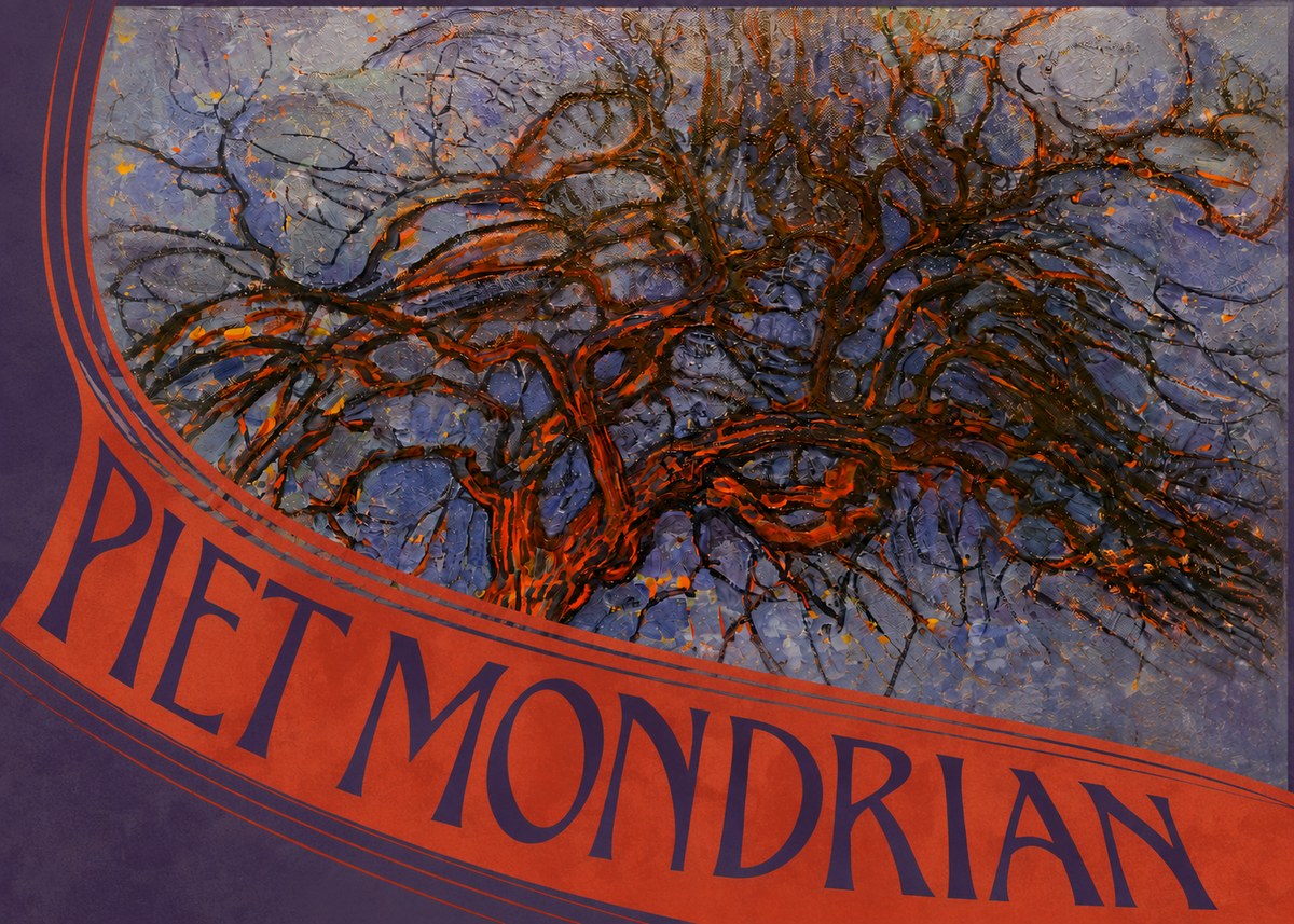 Piet Mondrian The Red Tree No5 - Poster