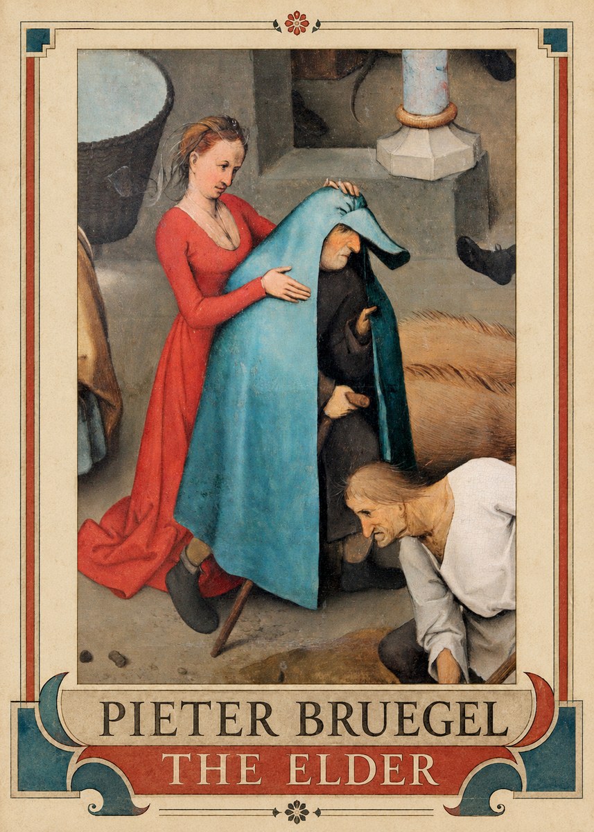 Pieter Bruegel The Blind Leading the Blind II No5 - Poster