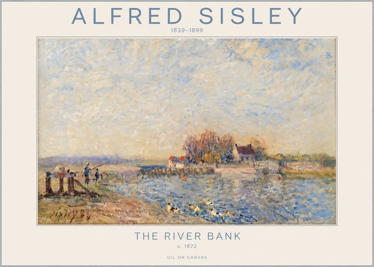 Sisley The River Bank I No4 - Poster