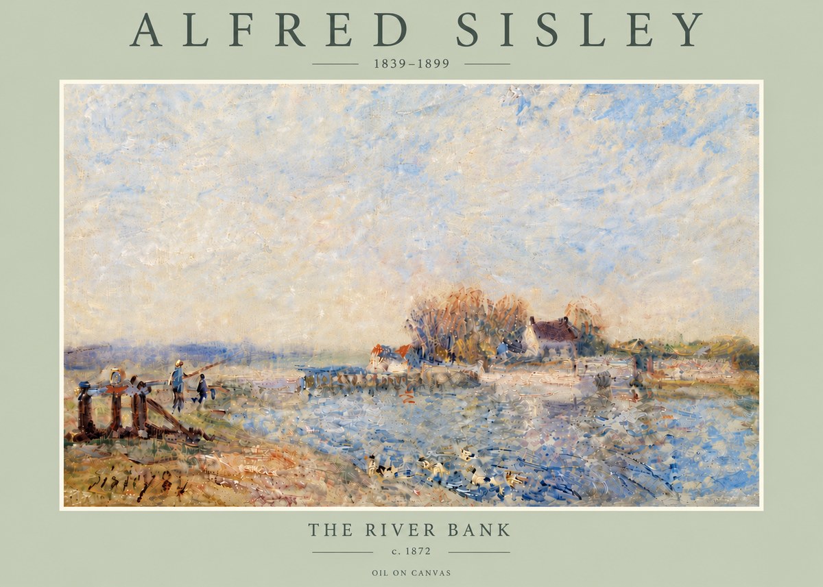 Sisley The River Bank I No6 - Poster
