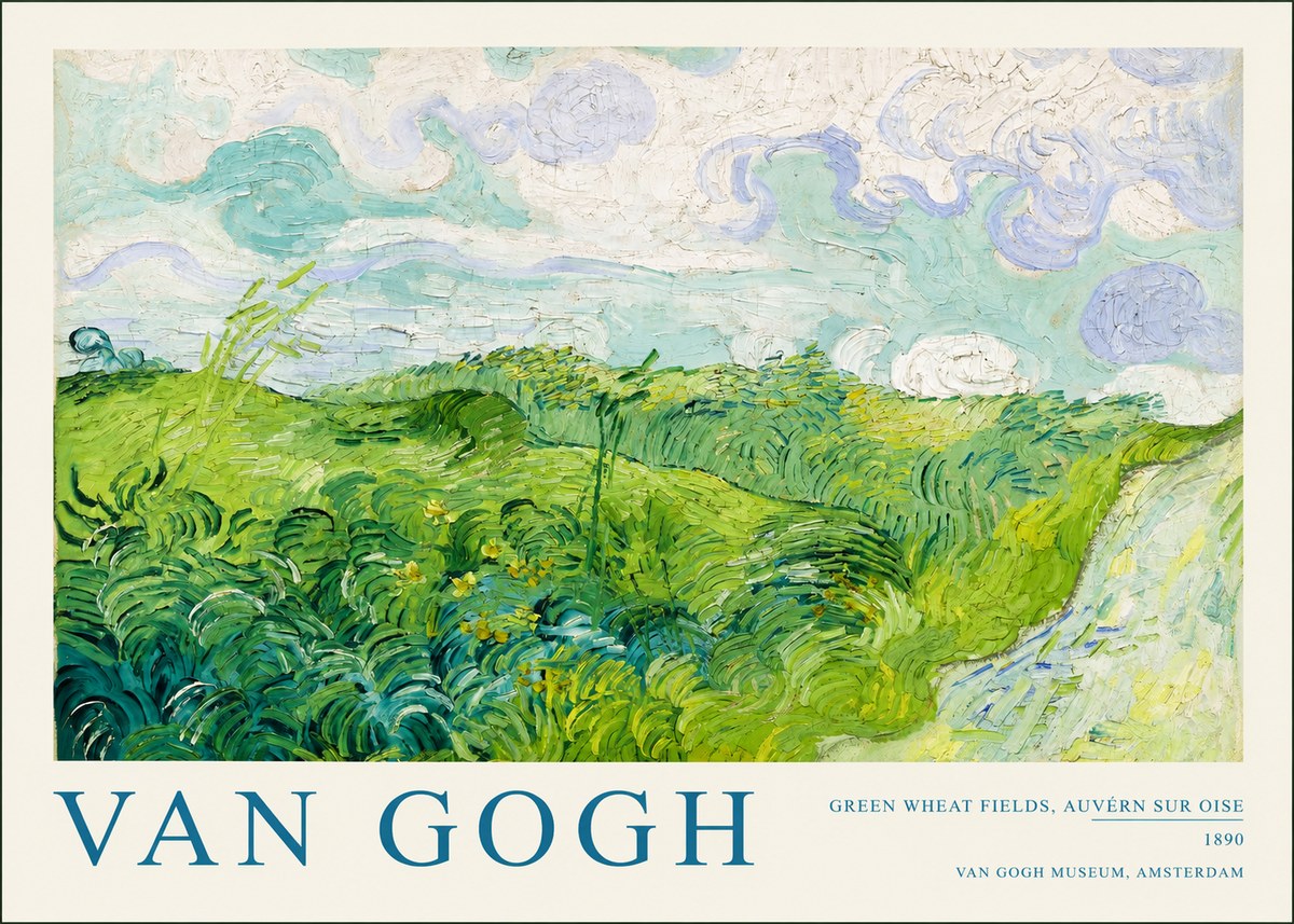 Van Gogh Green Wheat Fields, Auvern Sur Oise No2 - Poster