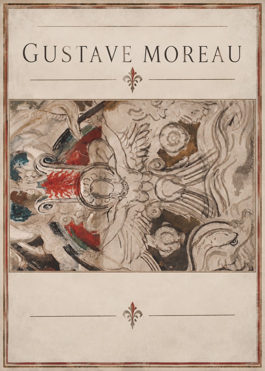 Gustave Moreau Decorative Composition No2 - Poster