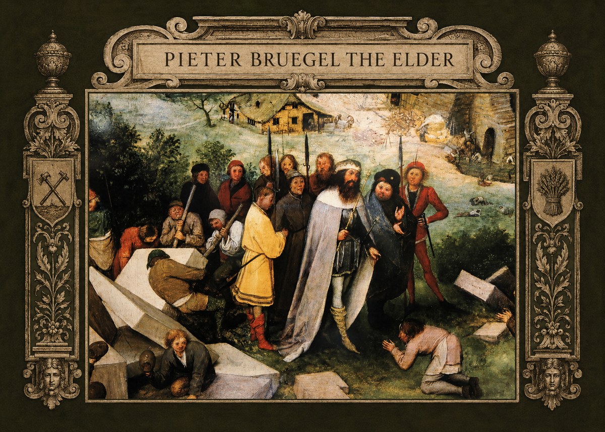 Pieter Bruegel The Blind Leading the Blind III No6 - Poster