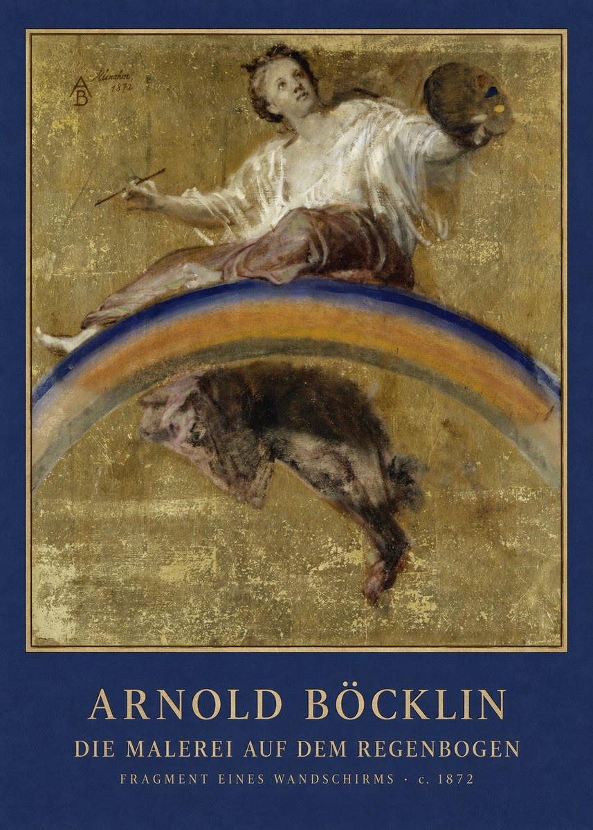 Arnold Böcklin Die Malerei Auf Dem Regenbogen No4 - Poster