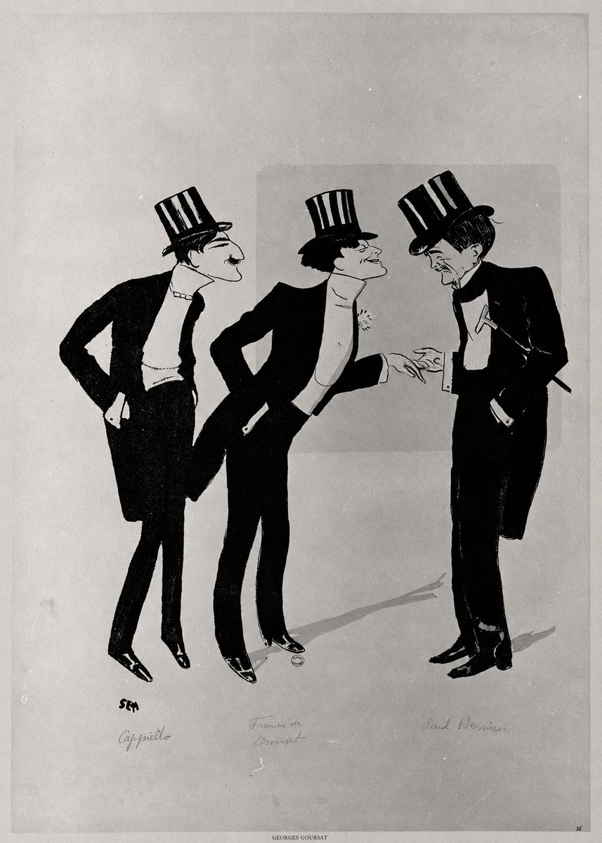 Georges Goursat Capiello, Francis De Croisset, Paul Hervieu No6 - Poster