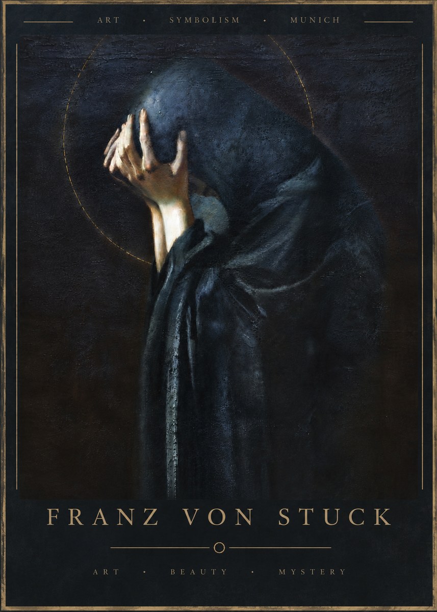 Franz von Stuck The Mourner No6 - Poster