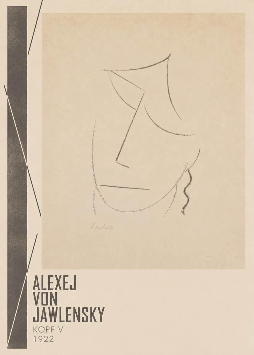 Alexej von Jawlensky Kopf V No2 - Poster