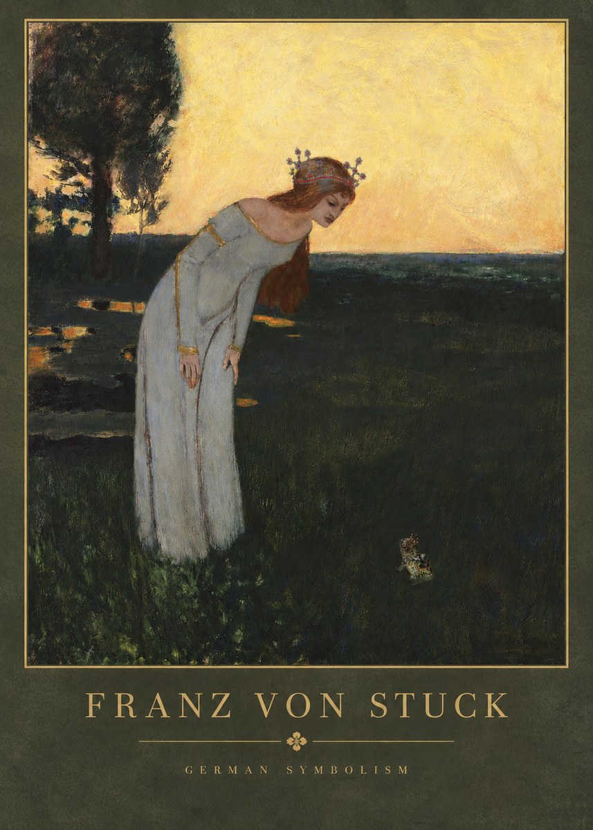 Franz von Stuck Princess and Frog No3 - Poster