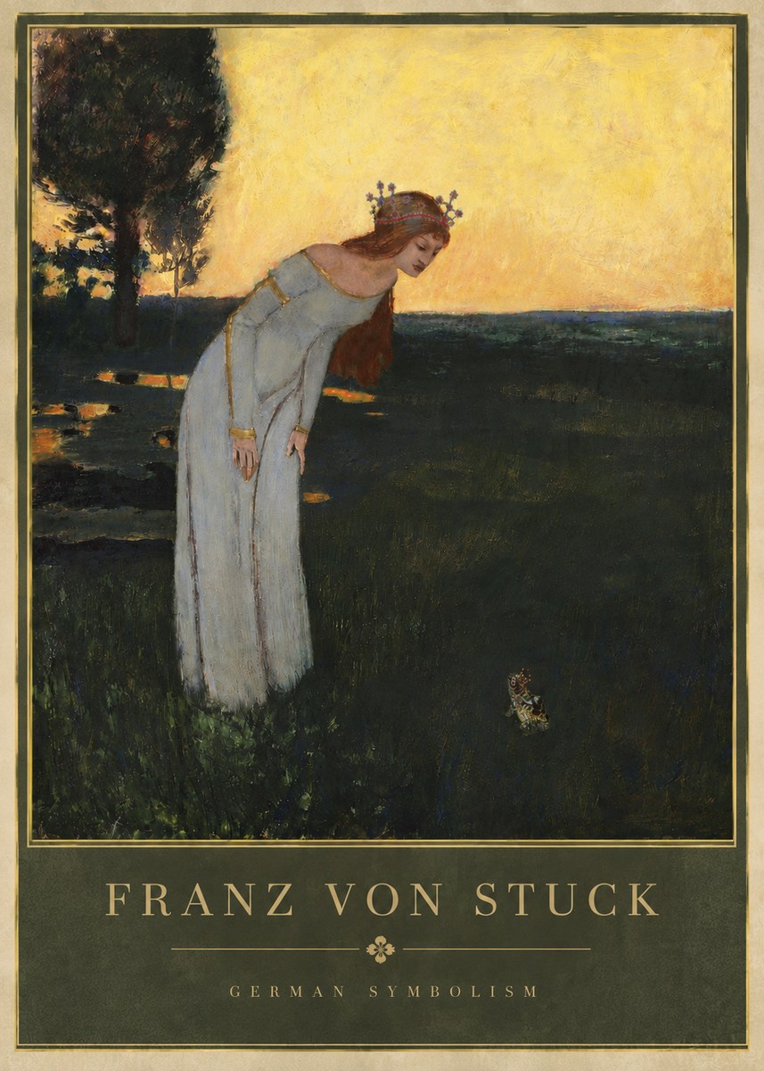 Franz von Stuck Princess and Frog No6 - Poster