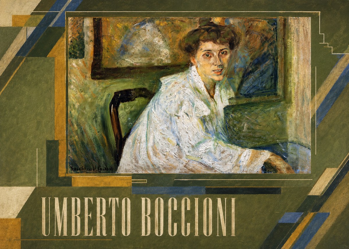 Umberto Boccioni Portrait of the Artist's Mother No2 - Poster