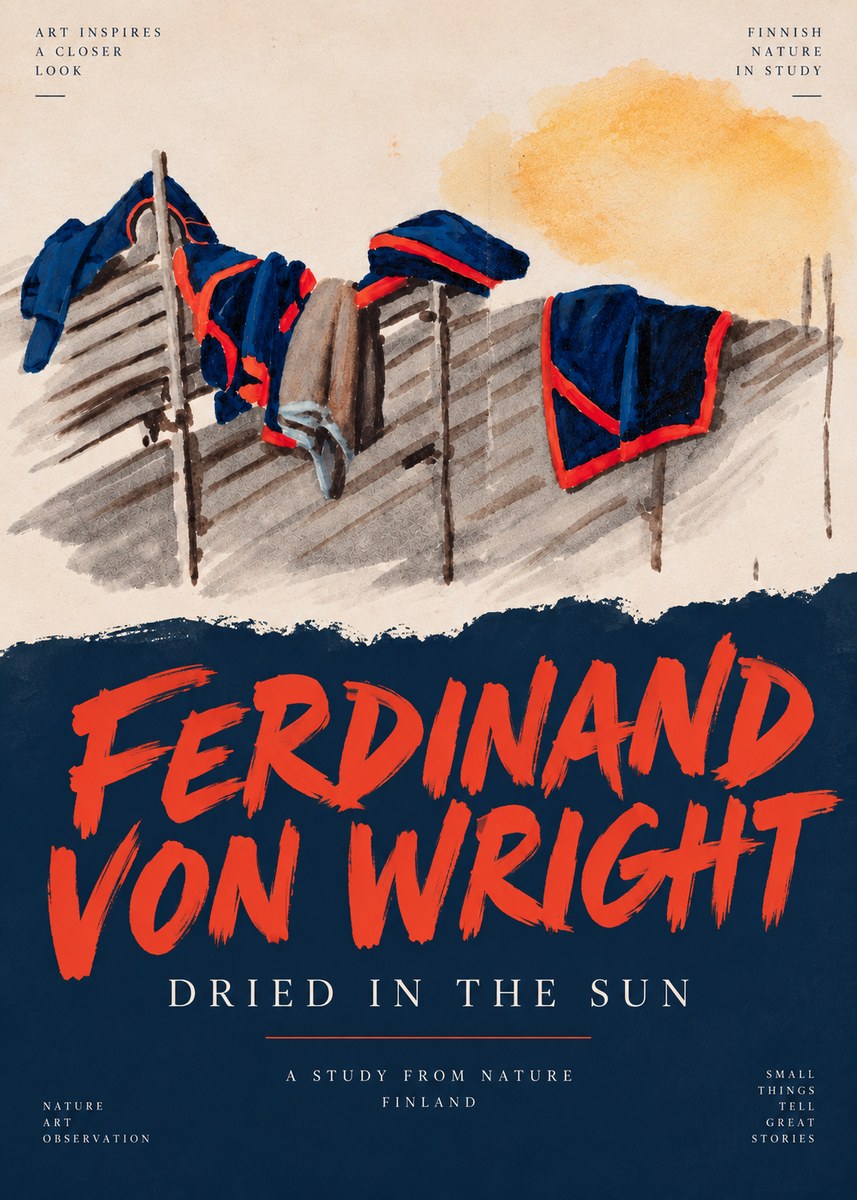Ferdinand von Wright Study of Military Clothing No5 - Poster
