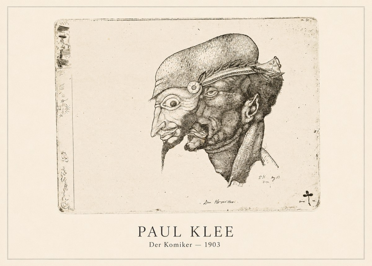 Paul Klee Der Komiker No4 - Poster