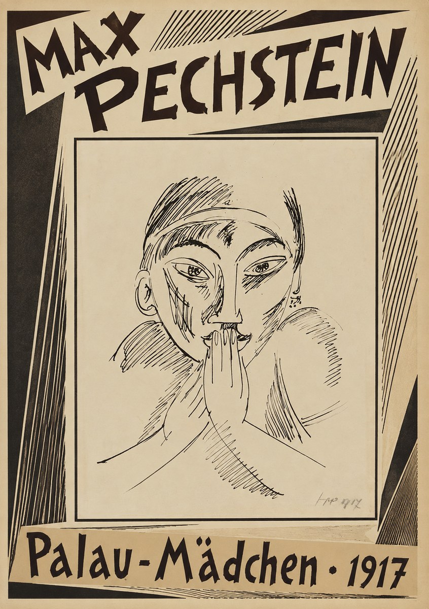 Max Pechstein Palau-mädchen No2 - Poster