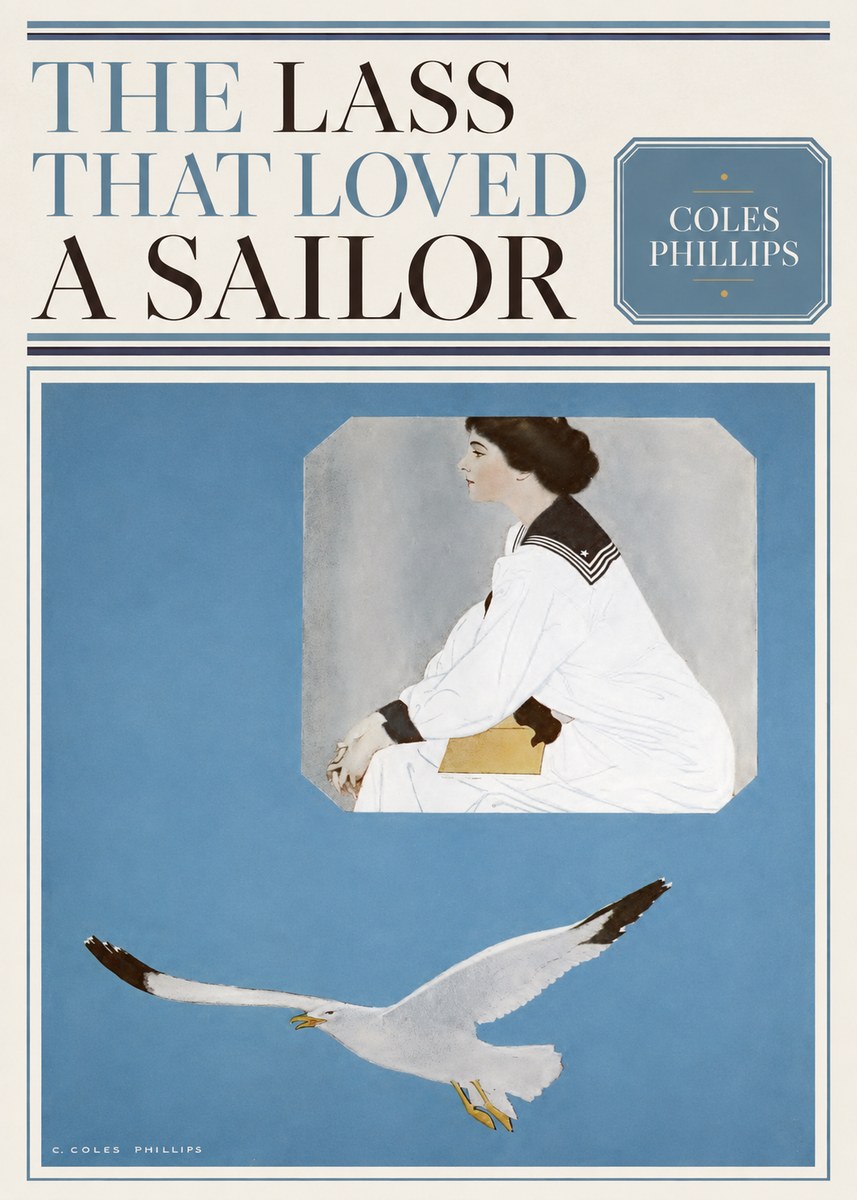 Coles Phillips The Lass That Loved a Sailor No4 - Poster