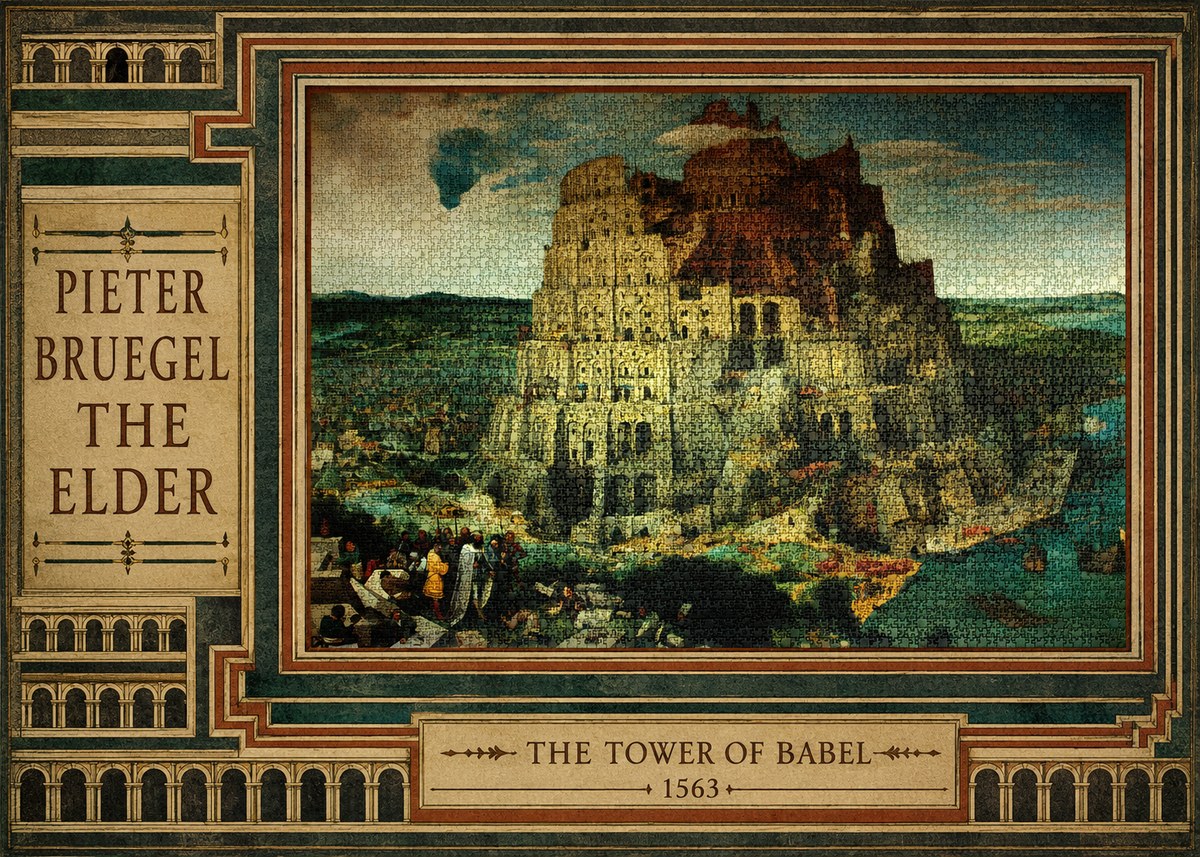 Pieter Bruegel The Tower of Babel XV No3 - Poster