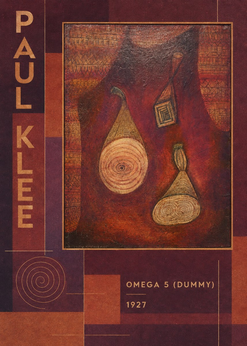 Paul Klee Omega 5 (Dummy) No3 - Poster