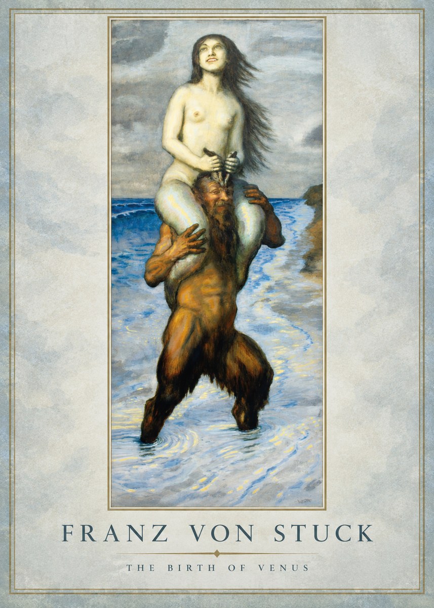 Franz von Stuck The Birth of Venus No1 - Poster