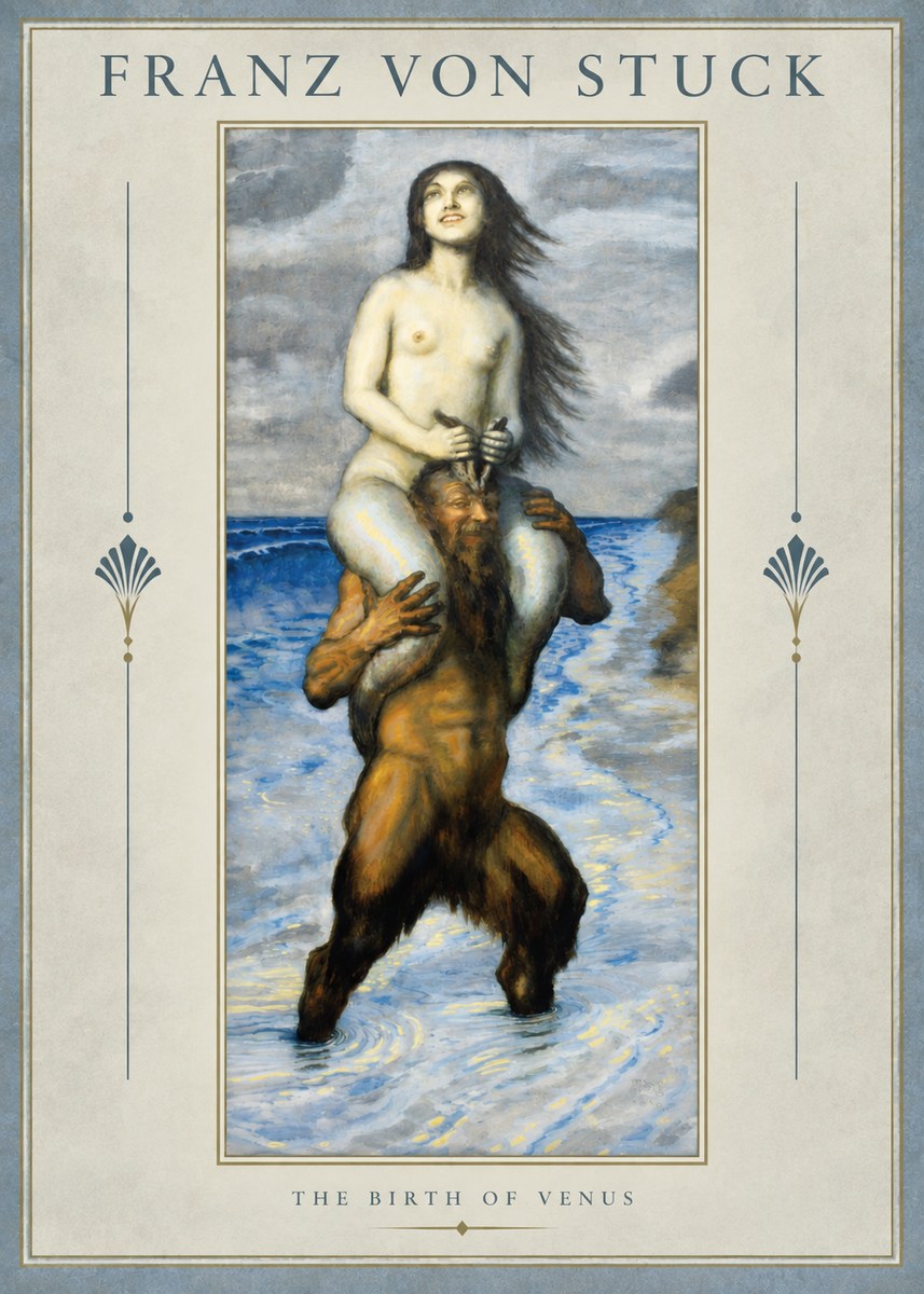 Franz von Stuck The Birth of Venus No2 - Poster