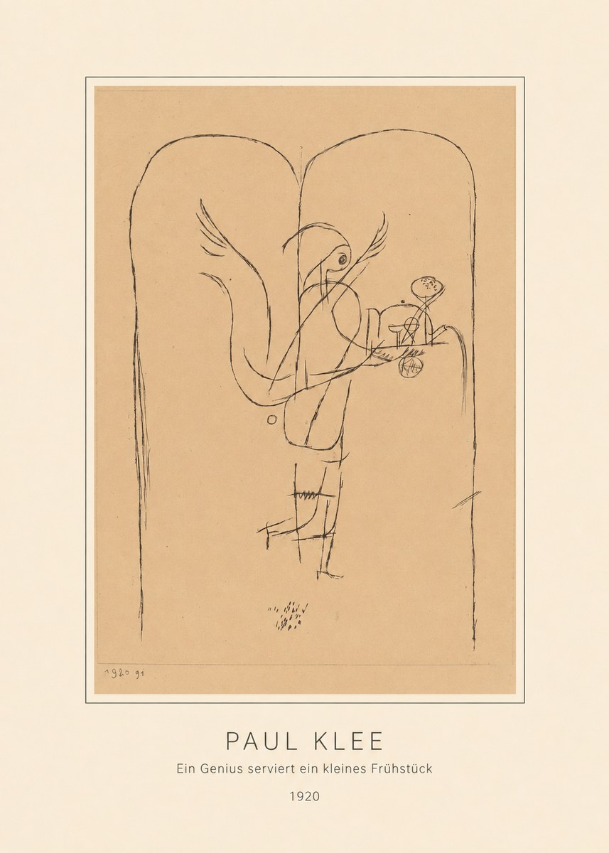 Paul Klee Ein Genius Serviert Ein Kleines Frühstück No4 - Poster
