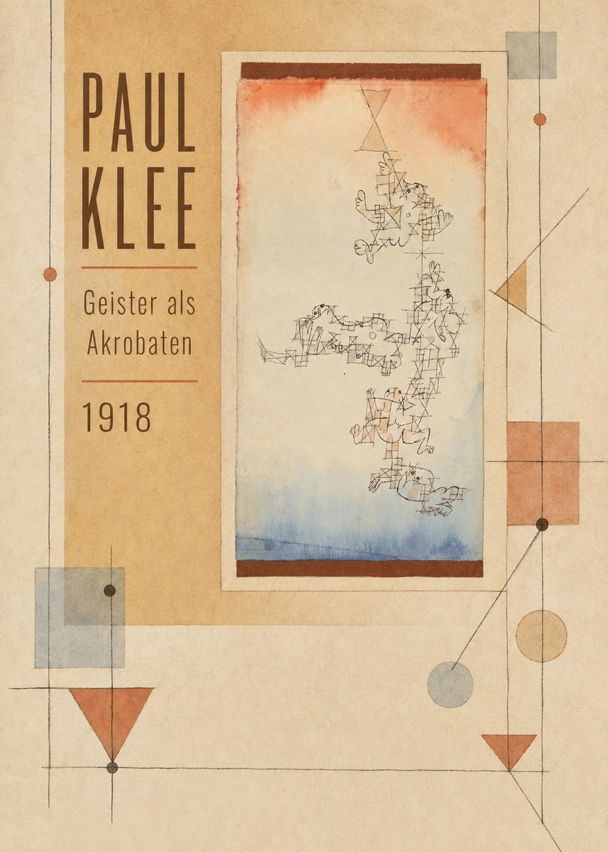 Paul Klee Geister Als Akrobaten No3 - Poster