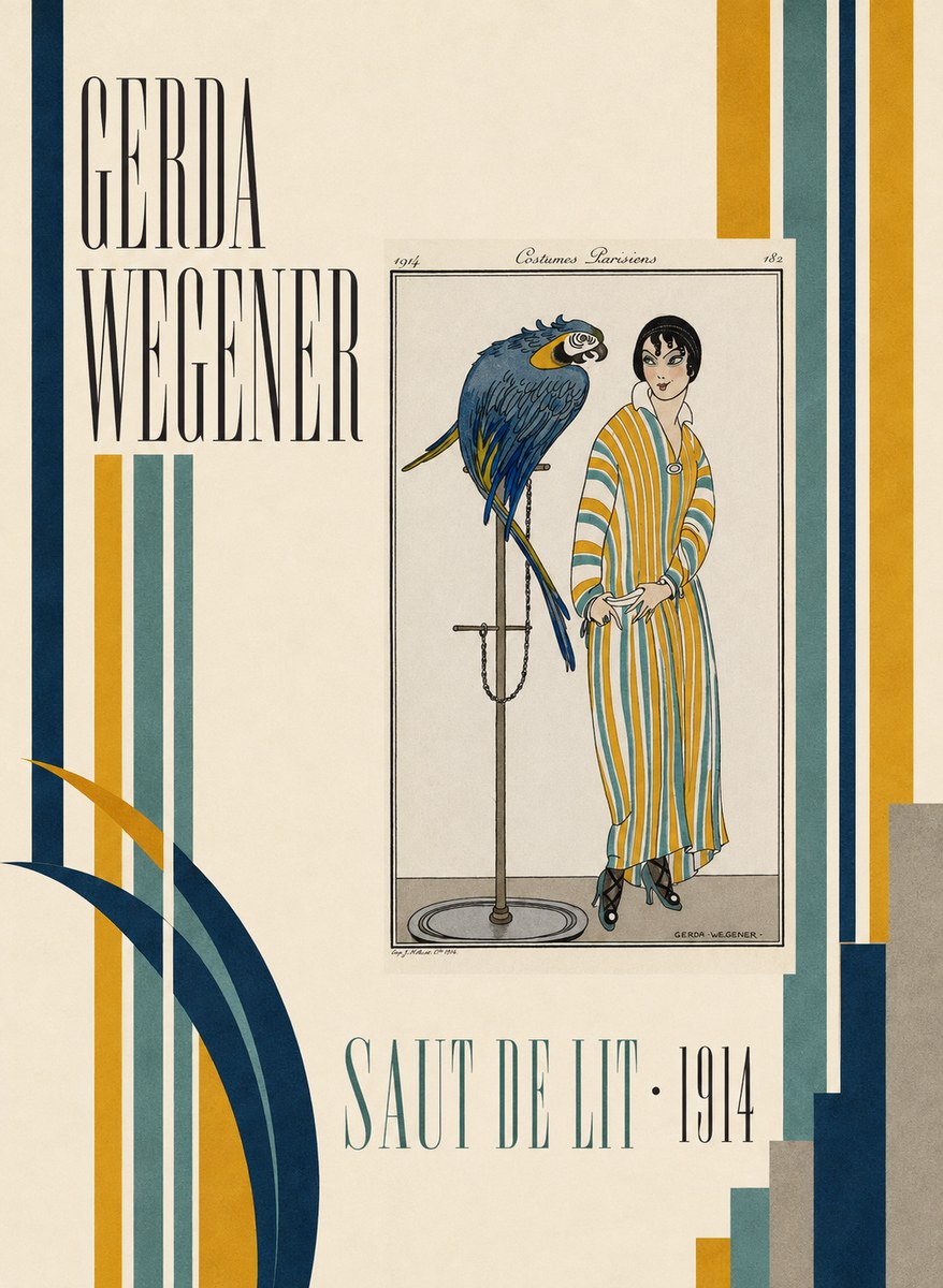 Gerda Wegener Saut De Lit 1914 No4 - Poster