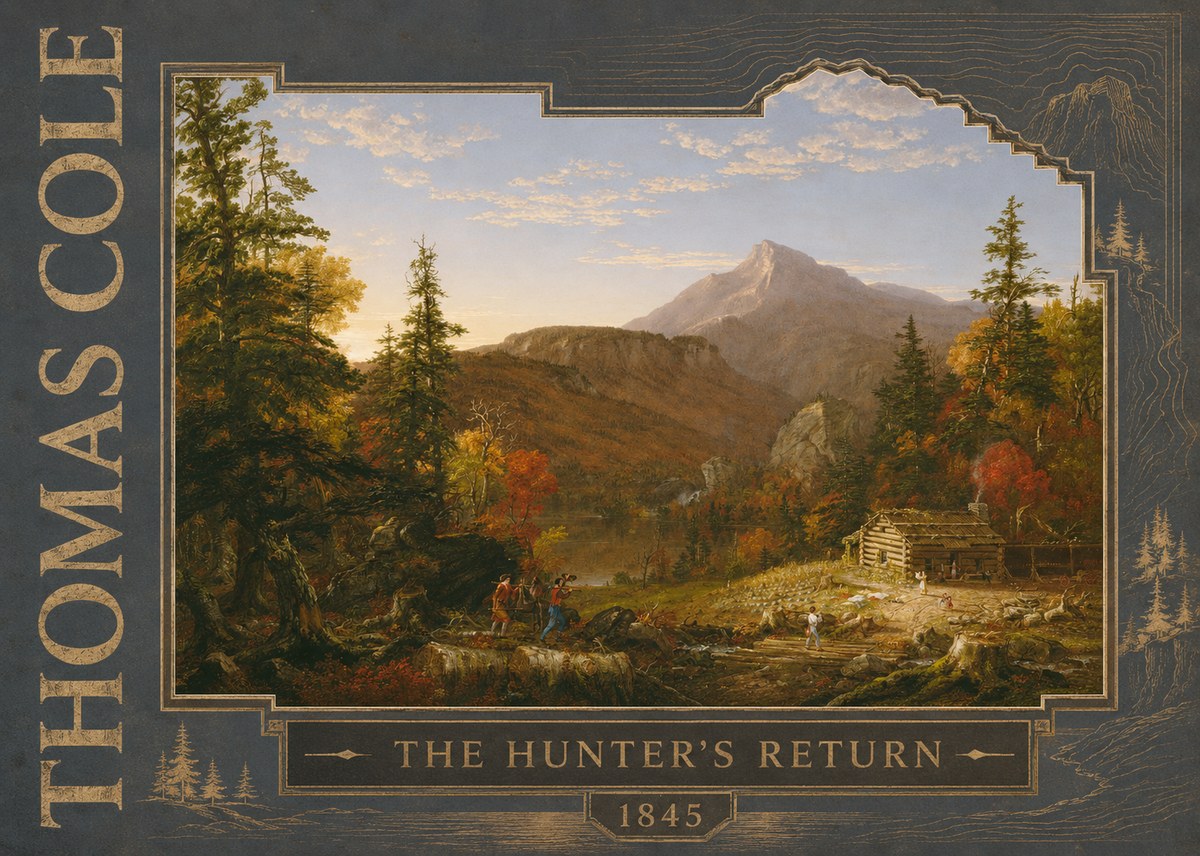 Thomas Cole The Hunter's Return II No5 - Poster