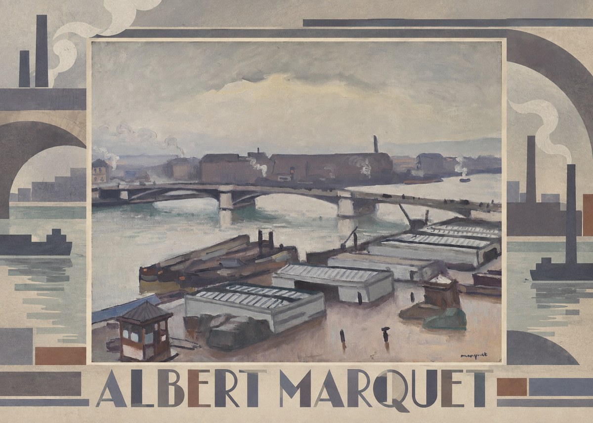 Albert Marquet River Scene, Paris No6 - Poster