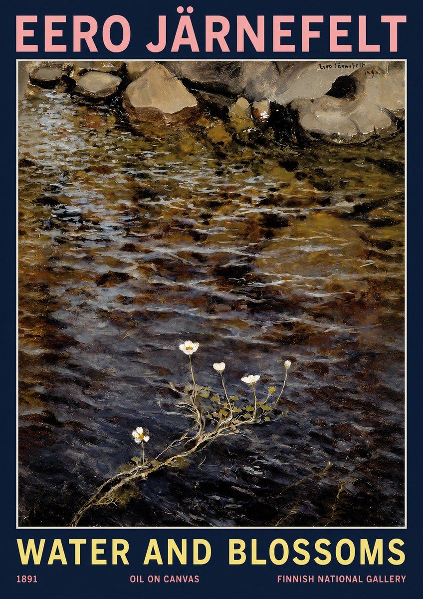 Eero Järnefelt Water and Blossoms No2 - Poster