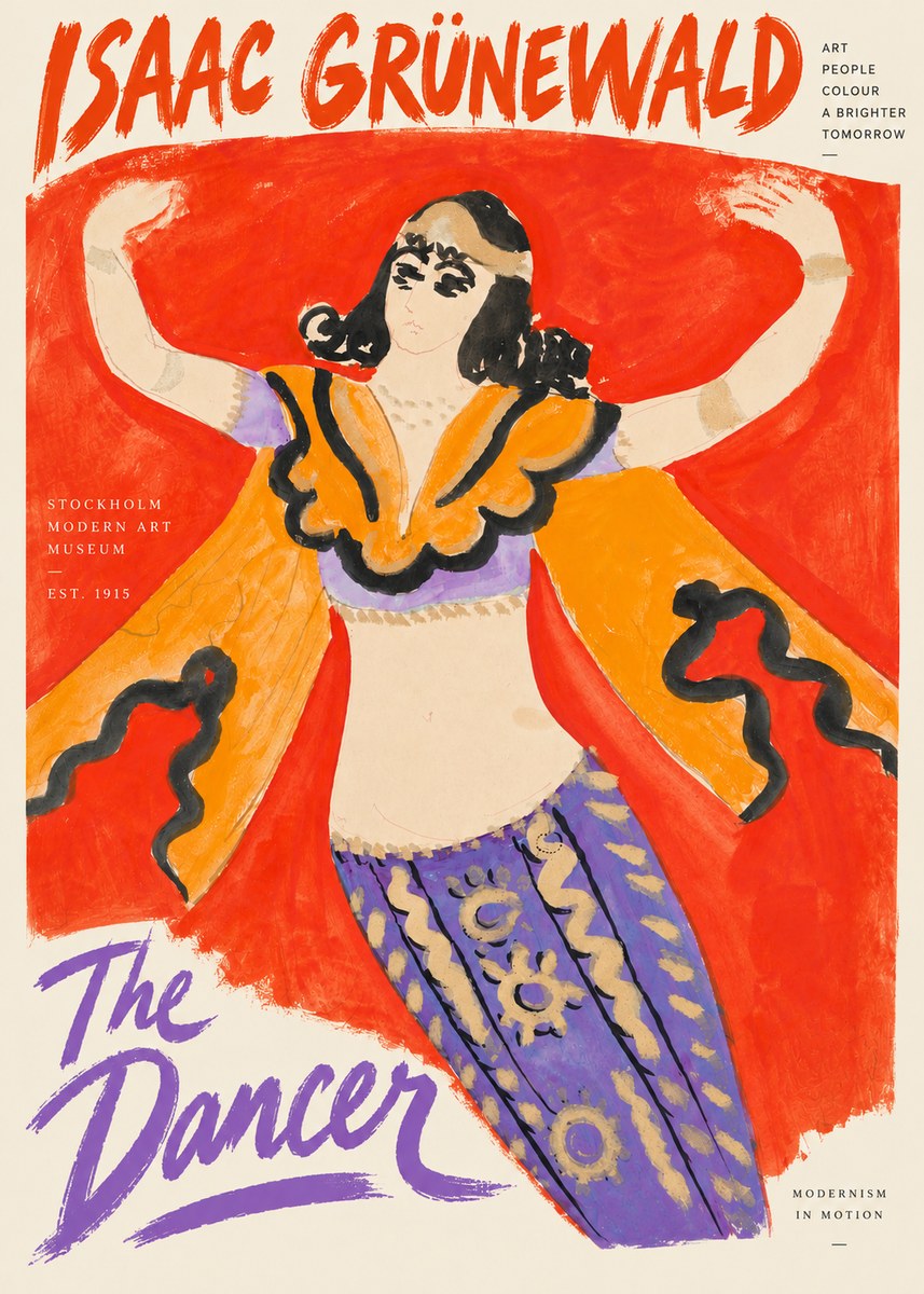 Isaac Grünewald The Dancer I No4 - Poster