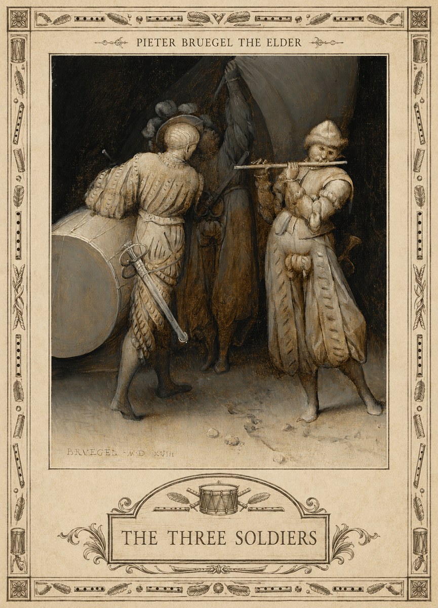 Pieter Bruegel The Three Soldiers No5 - Poster
